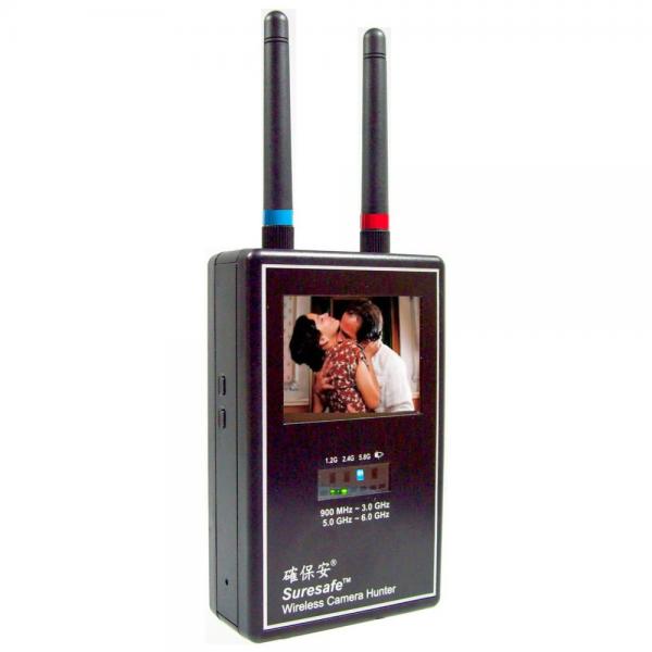 Mini Wireless Camera Hunter 900 MHz - 3.0 GHz, 5.0 – 6.0 GHz  / Full band video scanner / Anti-Spy Camera Solution / Counter Surveillance / Wireless Analog Camera Hunter!!salesprice
