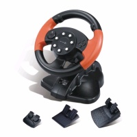 Lighting racer PS/PS2/PC-USB 3 in 1 steering wheel