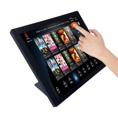 19”4:3 capacitive multi-touch POS touch screen monitor , true flat (no bezel) screen design