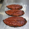 head on back-cut frozen roasted eel - sizes: 5oz-26oz