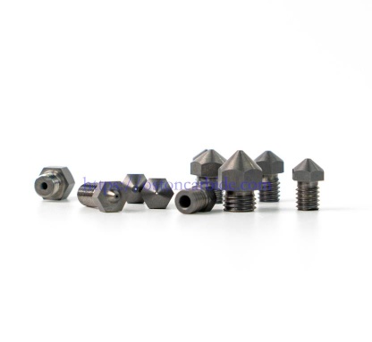 V6 Tungsten Carbide 3D Printer Nozzle 0.4/0.6/0.8mm