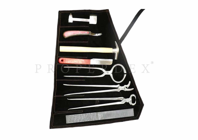 Properdex Farriers Toolkit - Farrier Toolset - Convenient kit contains 8 Tools