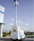 CCTV Telescopic Mast And 8m Vertical mounted Telescopic Tower And PTZ Tower