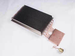 Nickel Plated Aluminum Heat Sink Plus Water Cooling Copper Tube - 22