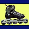 Speed Runner! Special Semi-Soft Boot Aluminium Inline Skates - 89R302A + 89R332A Controllable